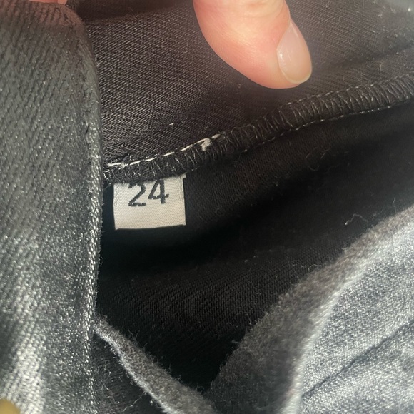 REVICE Coated Black Straight/Skinny Jeans - Picture 6 of 7